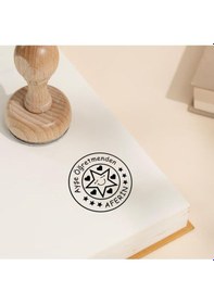 Resim Kişiye Özel Öğretmen Kaşesi Mührü Kitap Mührü Ve Istampa Set R5814-09 