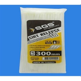 Resim Sgs Cırt Kelepçe 3,6X300 Mm Beyaz 