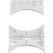 Resim Hombey Jaguar Xj 2010-2019 İçin Yüksek Konfigürasyonlu Gümüş Alüminyum Vites Panel Düğme Kapağı 5 Adet - Kolay Kurulum 