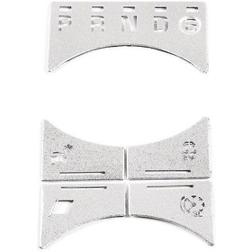 Resim Hombey Jaguar Xj 2010-2019 İçin Yüksek Konfigürasyonlu Gümüş Alüminyum Vites Panel Düğme Kapağı 5 Adet - Kolay Kurulum 