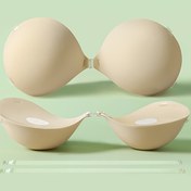 Resim Kadınlar için Lüks Yumuşak Polyester Göğüs Artırıcı Pedler - Kablosuz, Kalınlaştırılmış Yapışkanlı Sütyen Pedleri Silikonlu, Dokusuz Kumaş, Elde Yıkanabilir - Temel İç Giyim Aksesuarları 