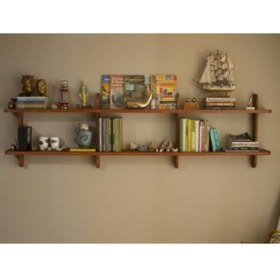 Resim hommy Sary Mdf Kahverengi Kitaplık Raf 