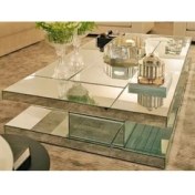 Resim Luxury Villa Aynalı Orta Sehpa 90 x 180 cm 