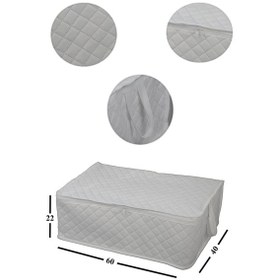 Resim Adarya Home Çekyat Baza Tipi Hurç Baza Alti-Kazak-Yastik-Pike Saklama Hurcu 6 Adet 22 x 40 x 60 Beyaz 