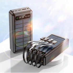 Resim XİRA Solar 20.000 Mah Güneş Enerjili Led Powerbank uyumlu Şarj Aleti 2x Usb Çıkışlı Mikro Tycp 