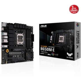 Resim ASUS TUF GAMING B650M-E AM5 DDR5 SES GLAN DP/HDMI SATA3 USB3.2 mATX 