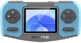Resim Taşınabilir Mini Arcade Oyun Konsolu, Mavi Gri, Ergonomik Tasarım, Yüklenebilir Oyunlar 