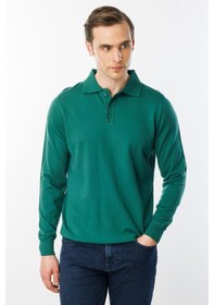 Resim Desen Erkek Basic Polo Yaka İnce Triko Kazak Ö.başı Ö.başı 