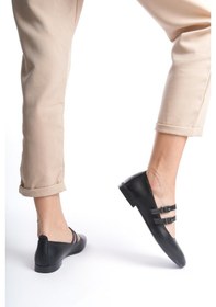 Resim Kadın Cove Siyah İki Beretli Kut Burun Babet-siyah Siyah 