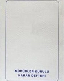 Resim Müdürler Kurulu Defteri 40 Yp Numaralı 