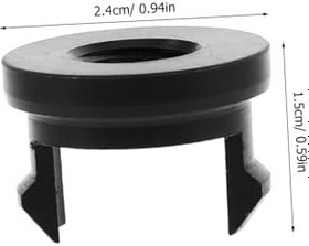 Resim VALICLUD Dişli Durdurucu Iç Mekan Anahtar Vardiya Vites Değiştirme Topuzu Kapağı Evrensel Vites Önyükleme Yaka Çizme Oto Parçaları Siyah Plastik 