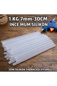 Resim Janva 1 Kg İnce Mum Silikon Çubuk Sıcak Şeffaf Her Makinaya Uyumlu Hobi Tamir Güçlü ve Kaliteli 