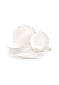 Resim Madame Coco Helios 6 Kişilik 27 Parça Yemek Takımı - Beyaz/silver 8684427200469 Çok Renkli 