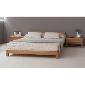 Resim Brady Mobilya Dwell Ahşap Karyola-Doğal 