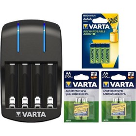 Resim Varta Plug Şarj Cihazı + 4*2700 Aa + 4*800 Aaa Şarjlı Pil 