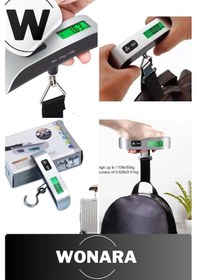 Resim Dijital Lcd Ekranlı Hassas Taşınabilir Pratik Seyahat Bagaj Tartısı 50 Kg Kapasiteli Ağırlık Tartı 