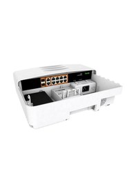 Resim Tiandy 8 Port Yönetilmeyen Dış Ortam Su Geçirmez Aı Poe Switch 8g + 2g + 2sfp 