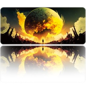 Resim Helixsun Mouse Pad Büyük Boy Gaming Oyuncu XXL 90 x 40 CM Yellow-Moon 