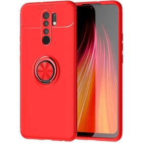 Resim KVY Xiaomi Redmi 9 Yüzüklü Manyetik Ravel Kılıf 