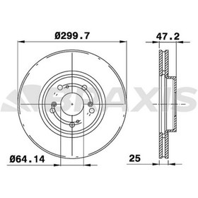 Resim ON FREN DISK AYNASI HAVALI HONDA ACCORD VIII 202 CDTI 204 03-08 (300X5) 