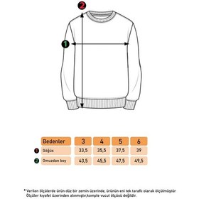 Resim Toontoy Kids Toontoy Erkek Çocuk 3 Vıolatıon Baskılı Sweatshirt Kiremit 