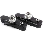 Resim Springsun Mountain Bisiklet Alüminyum Allyuminiyum Fren Balatası, Çekmeceli Tip, Siyah, 2 Adet Paket 