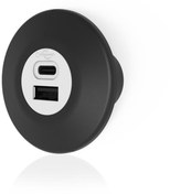 Resim Sanel 12v-24v Telefon Şarj Cihazı Usb/type-a Yt 2 X 1a Mavi Led Işık 