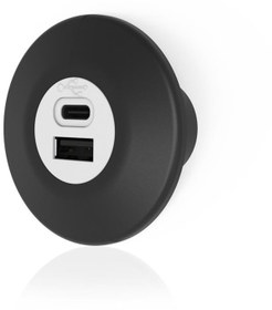 Resim Sanel 12v-24v Telefon Şarj Cihazı Usb/type-a Yt 2 X 1a Mavi Led Işık 