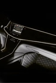 Resim Skytrend Araç İçi Aydınlatma Torpido Led İp Neon Şerit Led Dekoratif Beyaz Renk 2 Metre 