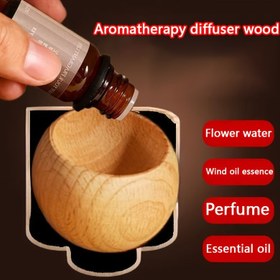 Resim 10 adet Bambu Esansiyel Yağ Difüzörleri - Küçük Yuvarlak Yumurta Şekilli Ahşap Bardaklar, Ev ve Araba için Doğal Ahşap Desen, Güvenli Yüksek Kaliteli Atmosfer Kokusu, Dekoratif Difüzörler, Kokulu Difüzörler | Doğal Ahşap Tasarım | Bambu Difüzör, Ahşap Difüzör 