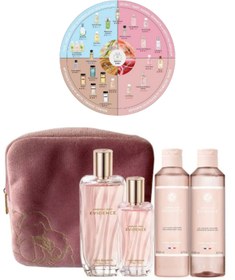 Resim Yves Rocher Comme Une Evidence Kadife Çantalı Parfüm Vücut Seti Zarif Kalıcı Kadın Koku Şık Hediyelik Bakım 