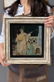 Resim Oscar Stone Decor Çerçeveli Tablo Taş Duvar Dekoru 30 X 30 Cm Osman Hamdi Çalgıcı Kızlar Cdd3030-1275 