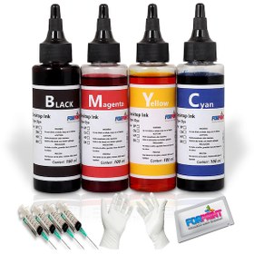 Resim Epson Mürekkep Tanklı Yazıcılar için Uyumlu Mürekkep Seti 4X100 ML 