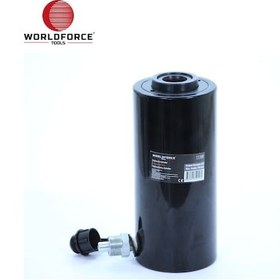 Resim Worldforce 11168 Delikli Hidrolik Silindir 20 Ton Strok: 100 mm Hidrolik Delikli Makine Krikosu 