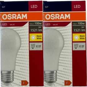 Resim Osram 13w 100w 2700k Sarı Işık E27 Duylu Led Ampul 2 Adet 
