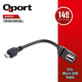 Resim QPORT Q-OTG1 OTG MICRO USB=-- USB ÇEVİRİCİ 