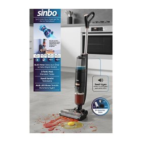 Resim Sinbo SFC-4102 Islak Kuru Siyah Şarjlı Dikey Süpürge Siyah 