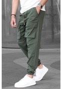 Resim Madmext Haki Kargo Cep Erkek Jogger Pantolon 6812-haki Haki 
