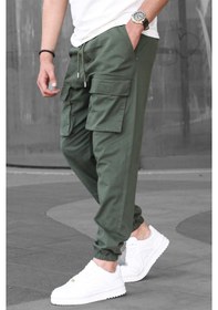Resim Madmext Haki Kargo Cep Erkek Jogger Pantolon 6812-haki Haki 