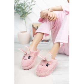 Resim Stwenn Pofuduk Hayvan Figürlü Panduf Kadın Ev Teliği 