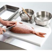 Resim Türkay Polietilen Kesim Tahtası Et Meyve Kesme Levhası 60x40x4 Cm Beyaz 