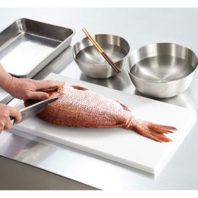 Resim Türkay Polietilen Kesim Tahtası Et Meyve Kesme Levhası 60x40x4 Cm Beyaz 