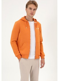 Resim U.S. Polo Assn. Erkek Regular Fit Bakır Şardonlu Örme Hırka 50313755-VR182 
