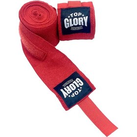 Resim Top Glory Kick Boks, Muay Thai, Boks El Bandajı 3,5 Metre Kırmızı 