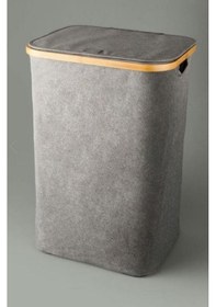 Resim Mıen Katlanabilir Çamaşır Sepeti 70l Gri 