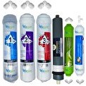 Resim Pemax Water Solutions Kapalı Kasa Su Arıtma Cihazlarına Uygun STD 6'lı Platinium Mebran Alkali+Tatlandırıcı Set 