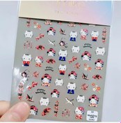 Resim Cartoon Hellokitty Sanrio Nail Sticker Pixel Melody Mosaic Kuromi Anime Stickers Nail Art Decoration Dıy Press On Nails Koyu Gri Chına 
