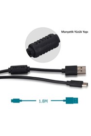 Resim beboncool 1.8m Güç Korumalı Nintendo Switch/Switch Oled Type-C Şarj Data Kablosu 