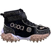 Resim Guja 351 Kadın Kadife Tasarım Bilekli Taşlı Şık Spor Ayakkabı 001 