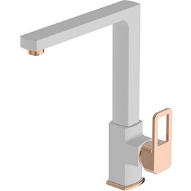 Resim Bien Salvo Plus Eviye Bataryası (Döküm Çıkış Uçlu) Beyaz Rose Altın 